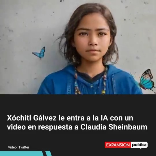 Xóchitl Gálvez publicó un video, en respuesta a que Claudia Sheinbaum dijo que no "Cualquier mujer puede ser presidenta", ¿la novedad? El material gráfico se realizó con IA. #XóchitlGálvez #ClaudiaSheinbaum