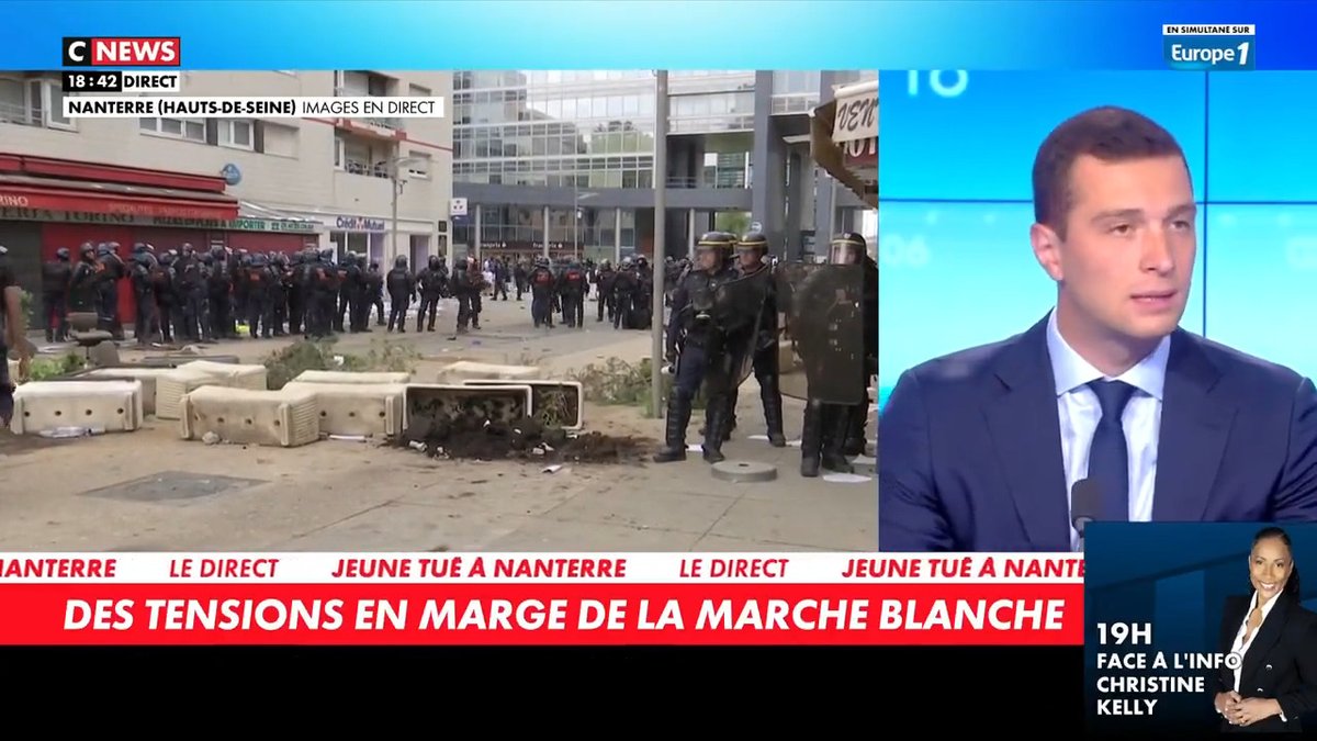 Ce qu'on vit est le bilan de 40 années de politique d'immigration folle et d'une culture victimaire, qui fait que d'aucuns se croient autorisés à caillasser des forces de l'ordre. Il ne faut plus laisser un centimètre de rue aux prédateurs, aux criminels et aux pilleurs. CNEWS