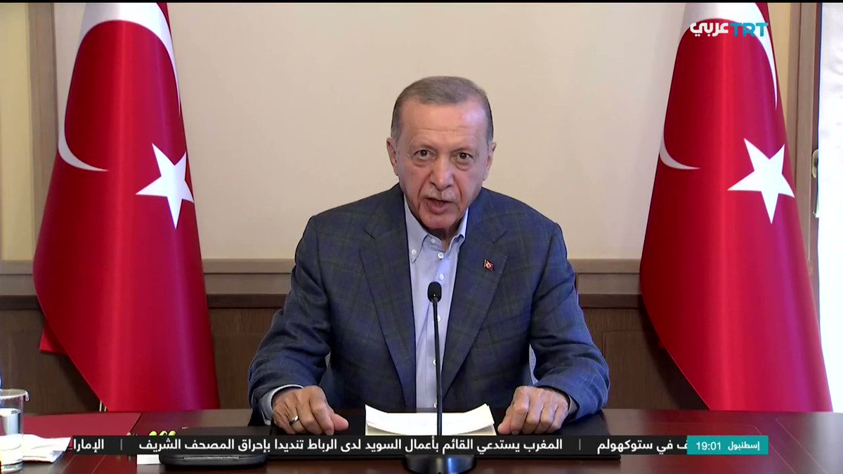 #أردوغان: سيدرك المتغطرسون أن إهانة مقدسات المسلمين ليست حرية