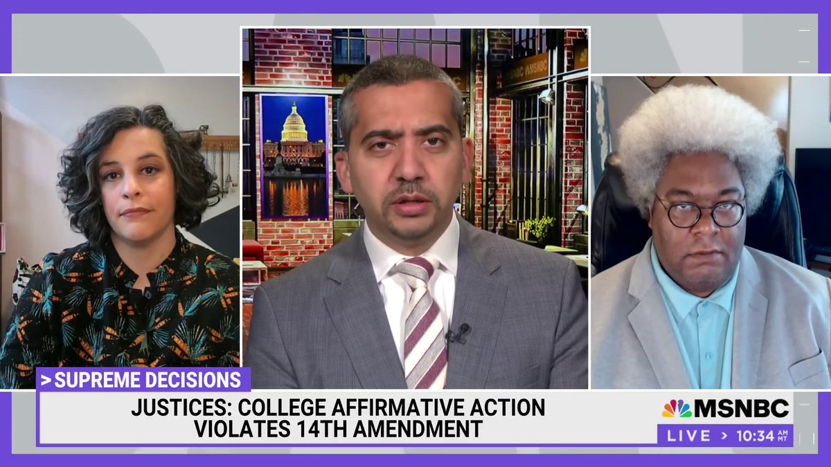 “They don’t care about diversity. They don’t care about the 14th amendment's racially ameliorative programs.” Elie Mystal & @importantmeagan break down the Supreme Court's decision to strike down affirmative action.