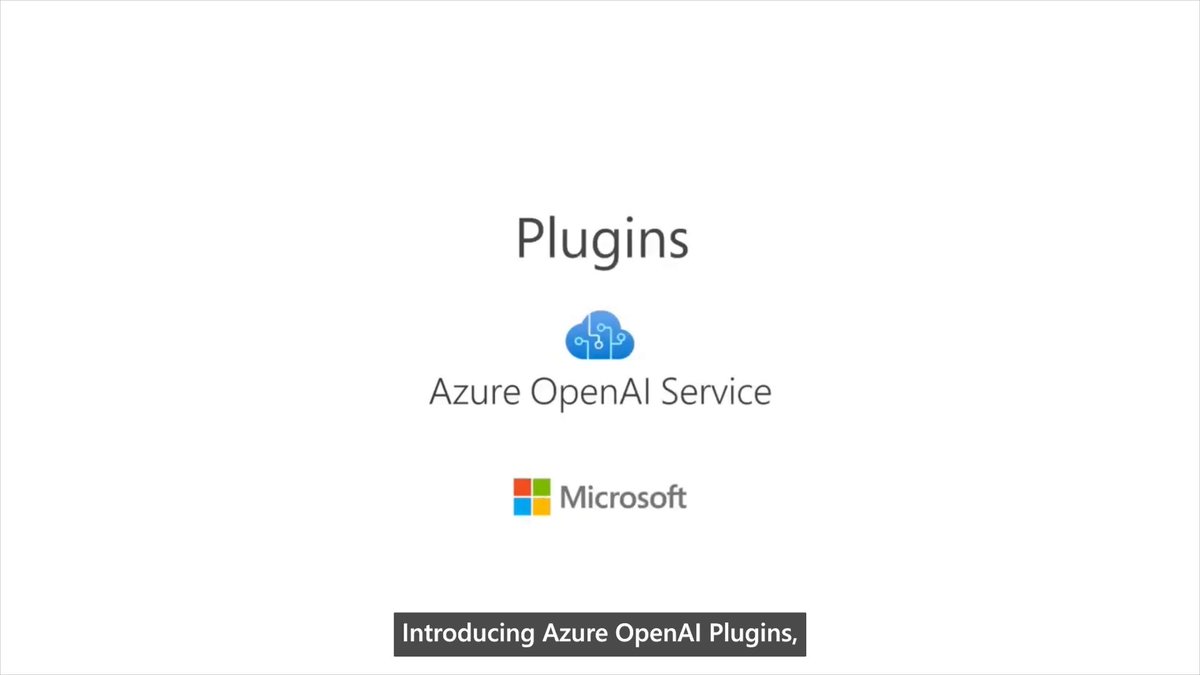 Introducing plugins for Azure OpenAI Service. Developers can deeply integrate generative AI models to utilize additional capabilities including search and translation. Learn more: #AzureOpenAI