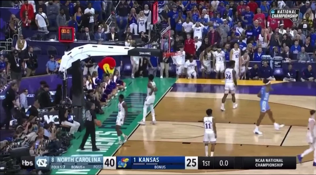 (MBB) Kansas completed the biggest 2nd half comeback in Championship Game history❗️