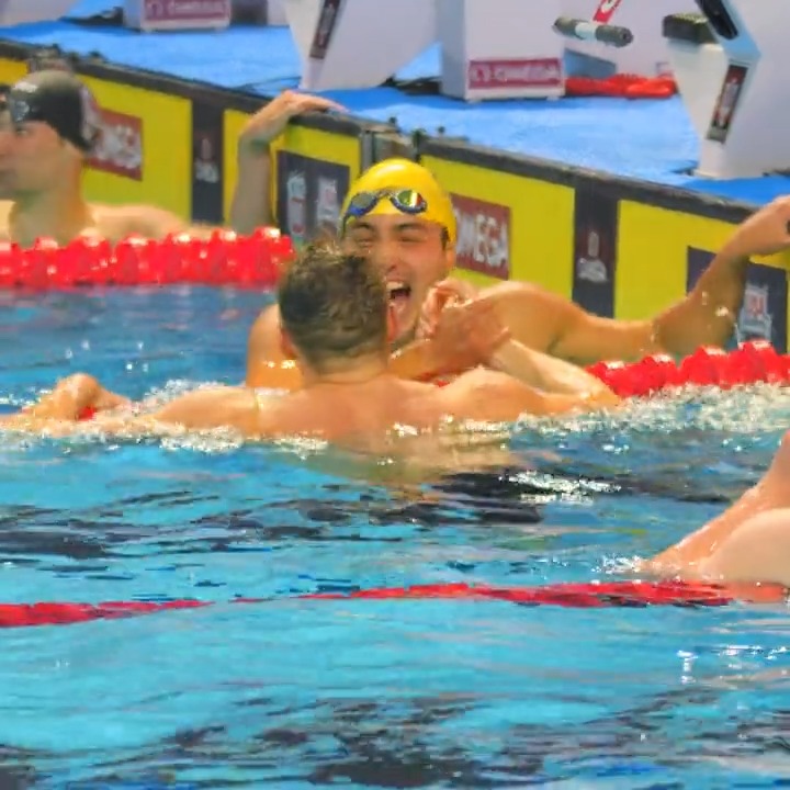 Golden Bears 🤝 Team USA Cal Men's Swim & Dive teammates Ryan Murphy and Destin Lasco do Backstroke U proud in the 200m back 💪 USA Swimming | #Phillips66Nats