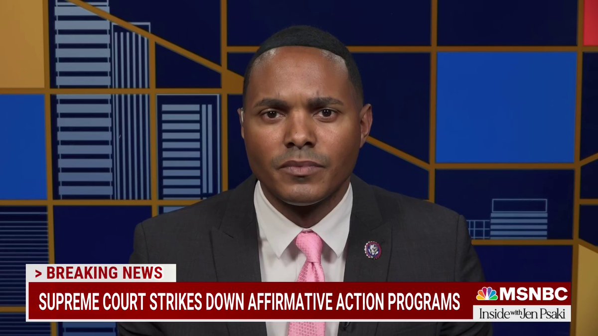 "I find it to be painfully hypocritical to see someone like Clarence Thomas dismantle a program that gave him the opportunity to be a student at Yale Law School and then a justice on the Supreme Court." Rep. Ritchie Torres on the Supreme Court striking down affirmative action.