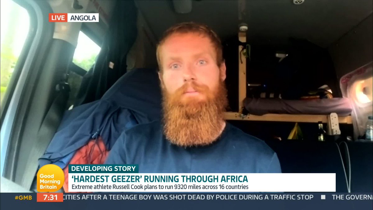 'When I'm an old man, and I've got all my grandkids sitting around, I think it's important that I have lots of stories to tell them.' Russ Cook explains why he is on a mission to become the first person ever to run the full length of Africa.