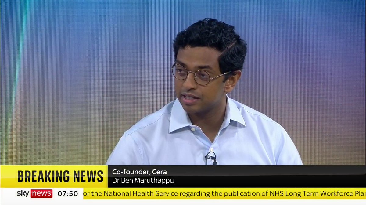 "Technology allows staff to do more with less." Dr. Ben Maruthappu is 'encouraged' to see the NHS workforce plan set out technology reforms to better the NHS. 📺 Sky 501, Virgin 602, Freeview 233 and YouTube