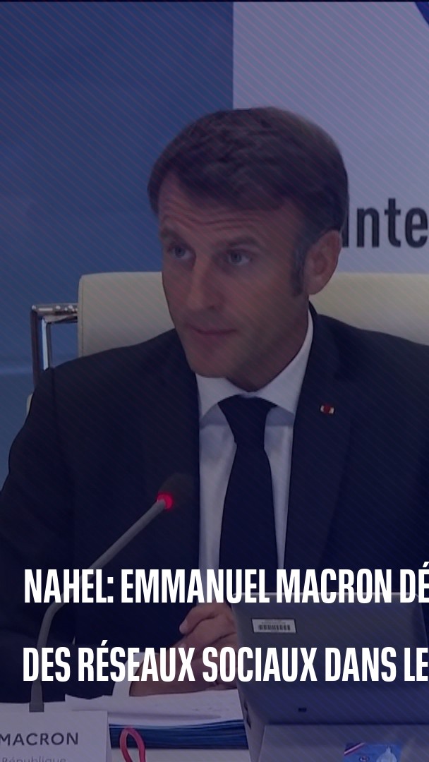 Nuits d'émeutes: Emmanuel Macron dénonce le rôle des jeux vidéos et des réseaux sociaux