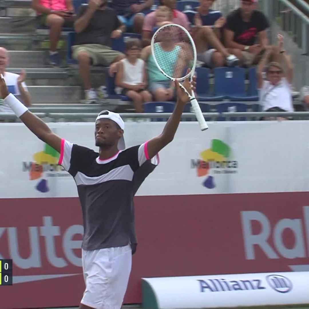 What. A. Match 🤯 Christopher Eubanks saves 5 (!) match points vs Harris to reach his first tour-level final in Mallorca! #MallorcaChampionships