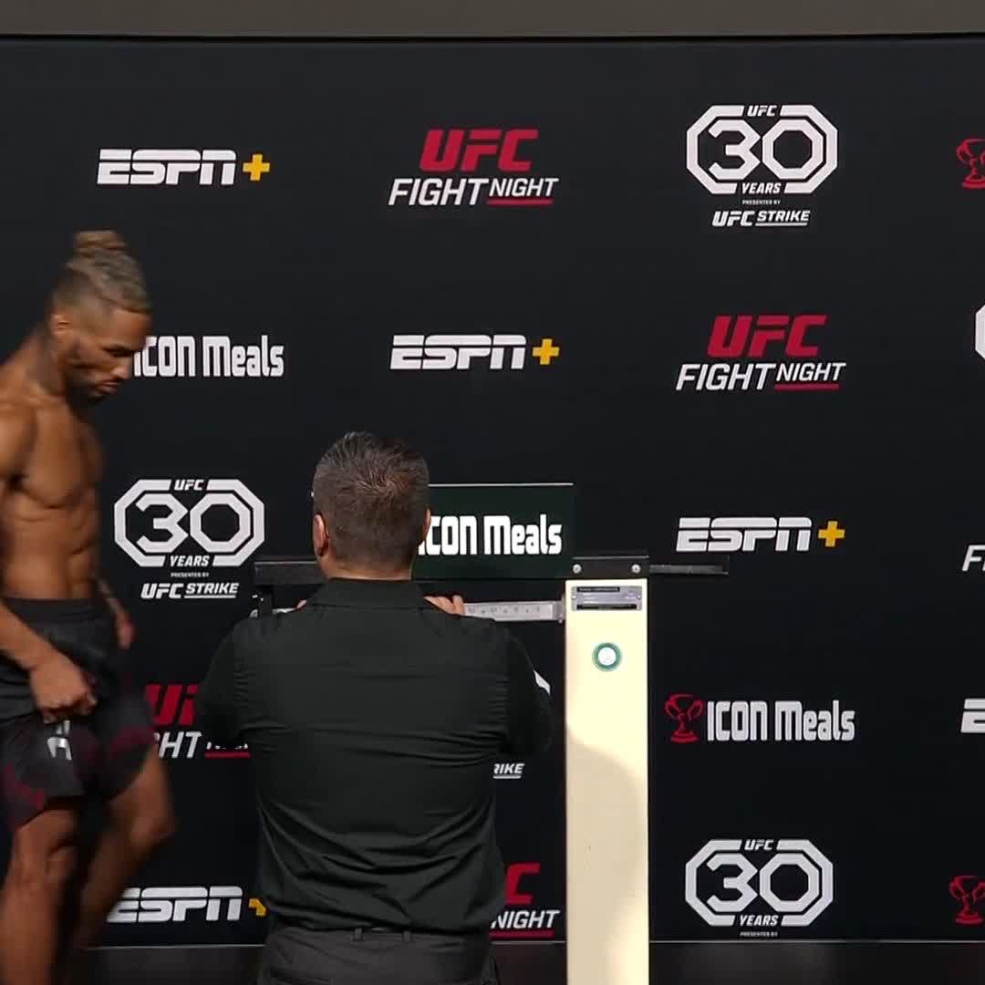 The return is official for Kevin Lee MTP 💪 He hits the scale at 171 pounds ⚖️ #UFCVegas76 | TOMORROW | Live on ESPN & ESPN+