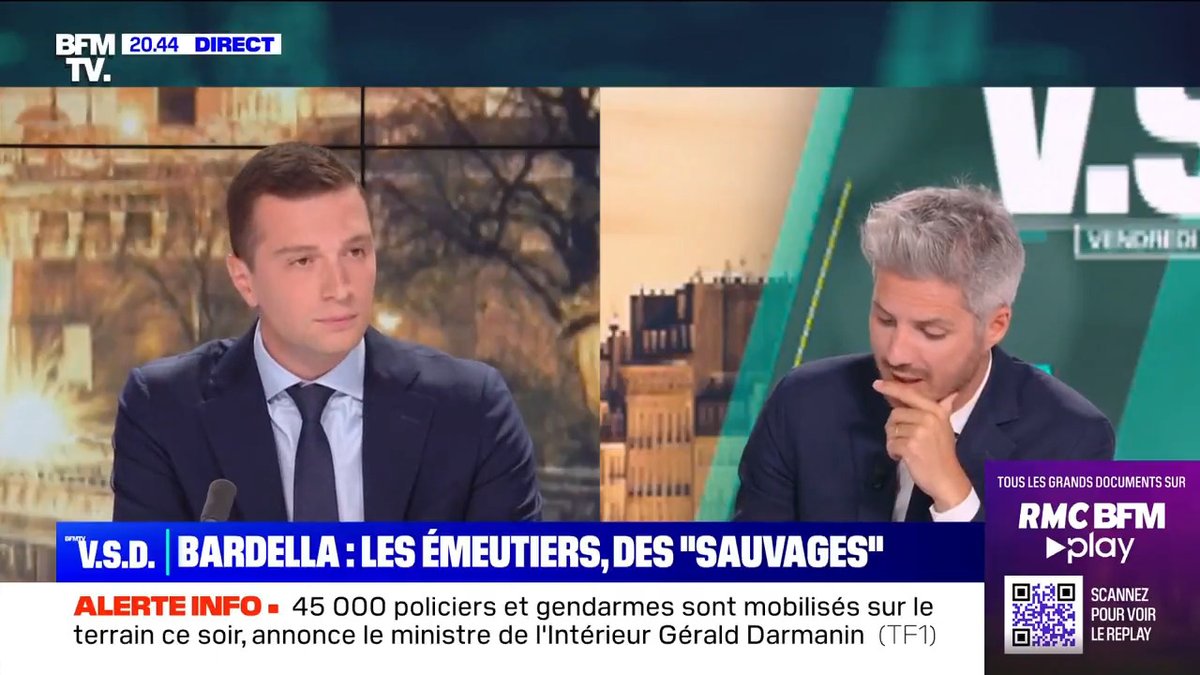 J'ai grandi en Seine-Saint-Denis, dans une cité HLM, élevé par une mère au SMIC, qui ne me laissait pas au pied des tours. Il faut responsabiliser les parents, en utilisant l'article 227-17 du Code pénal. BFM
