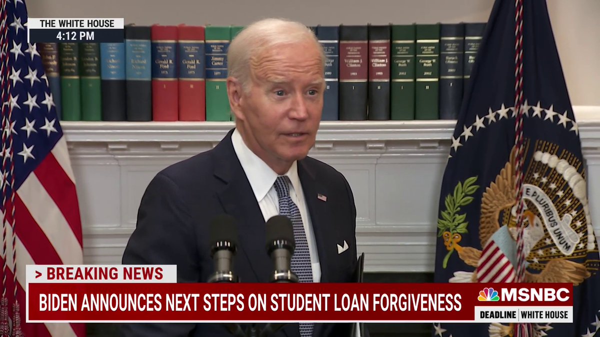 WATCH: Biden criticizes the Supreme Court's decision to strike down his student loan relief plan. "I think the court misinterpreted the Constitution."