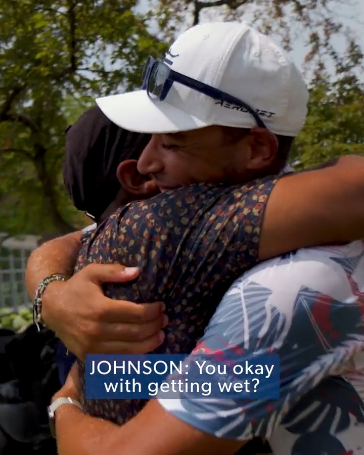 An emotional moment for @ChaseJohnson96 and his family ❤️ After winning The John Shippen last week to qualify for Rocket Classic, Johnson will play the weekend after making the cut on the number. It’s the first cut he’s made on TOUR.