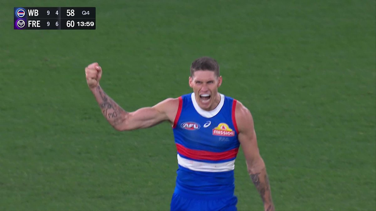 Rory goes BANG against his former club. #AFLDogsFreo