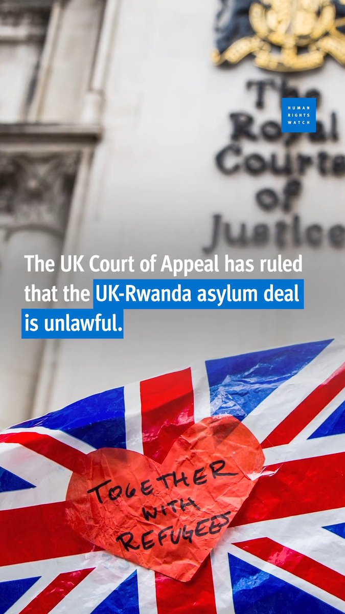 The United Kingdom Court of Appeal has ruled that a deal to expel asylum seekers to Rwanda is unlawful. The UK should ensure all asylum seekers arriving on its shores have access to fair asylum procedures.