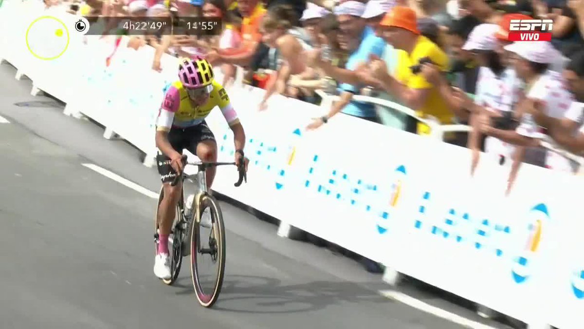 Un ejemplo a seguir: aún con su rodilla totalmente adolorida, Richard #Carapaz logró completar la primera etapa del #TourDeFrance. Sigue todo lo que sucede en la competencia en #StarPlusLA #ESPNenStarPlus ESPN Colombia