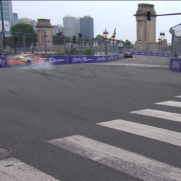 A tough moment for Ricky Stenhouse Jr. early in practice. #NASCARChicago