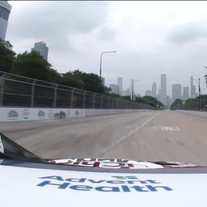 Just a casual drive through Chicago. 😏 #BuschLightPole qualifying is happening now on USA!