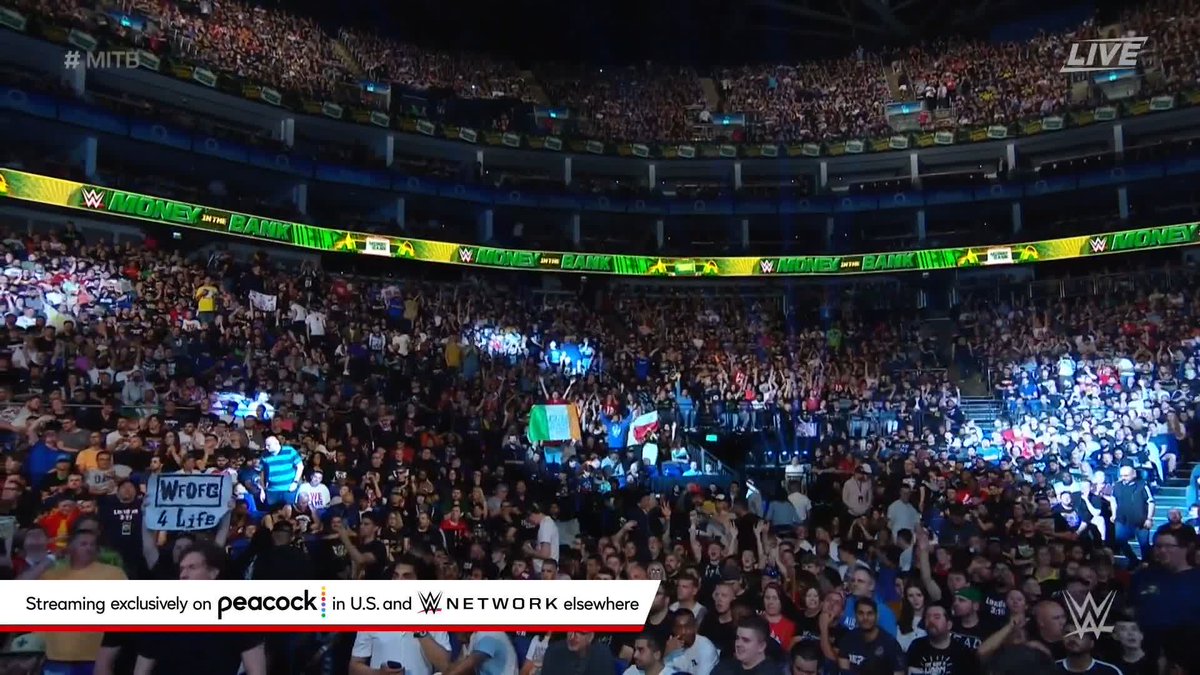 SURPRISE! John Cena is here at #MITB!