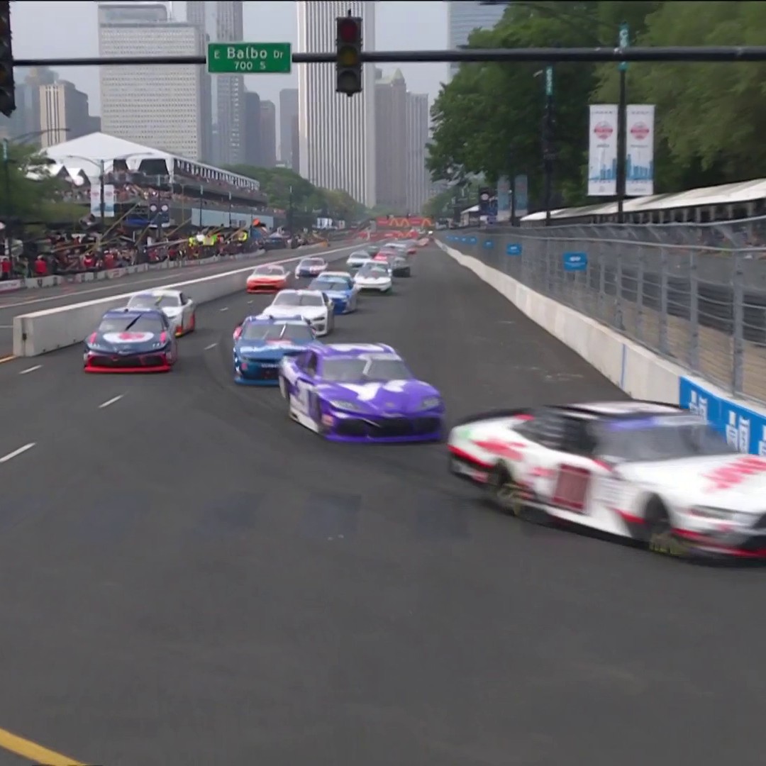 RETWEET if you're watching Xfinity Racing! The first @NASCAR_Xfinity race on the Streets of Chicago is underway! 📺 : USA Network