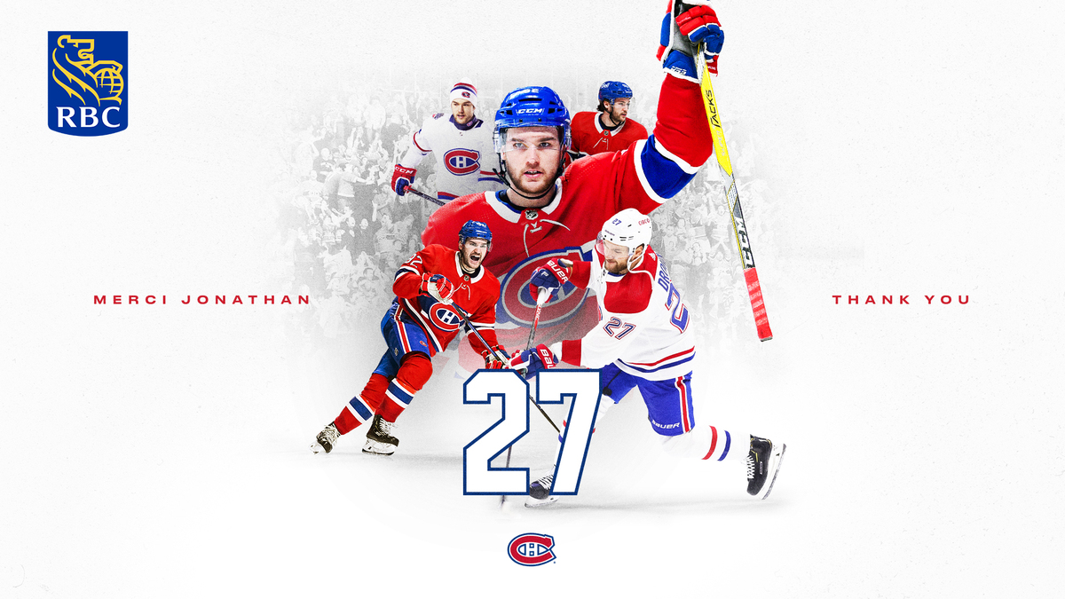 Thank you Jo for the last six seasons, for your work in the community, and for always repping the Canadiens with pride. Good luck in Colorado! #GoHabsGo | RBC
