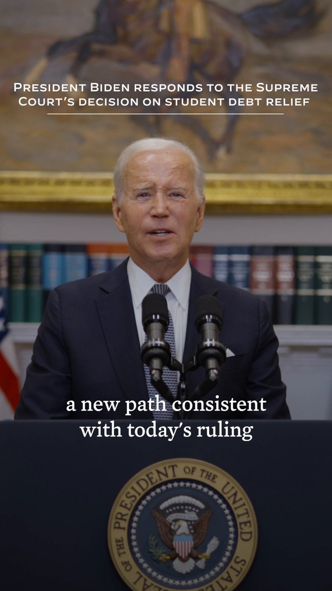 With a new approach, I've directed my Administration to move as quickly as possible under the law to provide student debt relief to as many borrowers as possible. We aren't wasting any time.