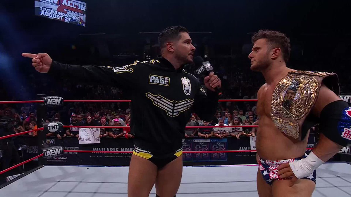“I'm not a bare minimum bitch” - Ethan Page to MJF Watch #AEWCollision on TNT! “All Ego” Ethan Page | Maxwell Jacob Friedman™️