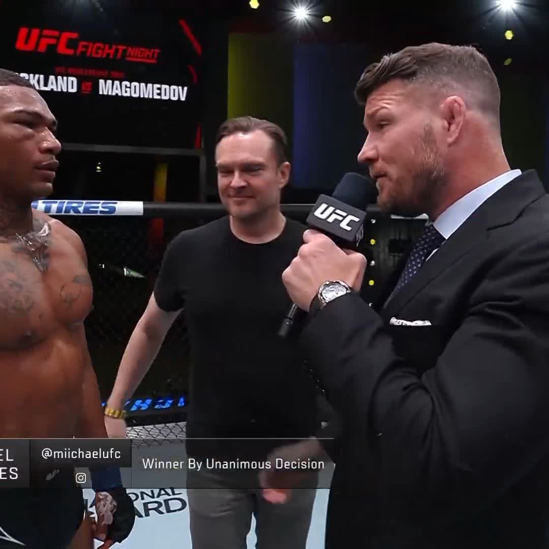 Bravo Micahel, bravo!!! #UFCVegas76