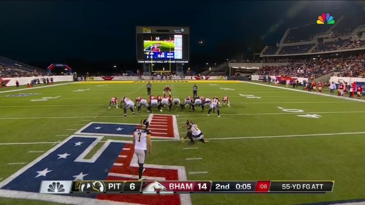 55 yards? No problem for Chris Blewitt! 🙌 #USFLChampionship 🎥: NBC Entertainment | Peacock