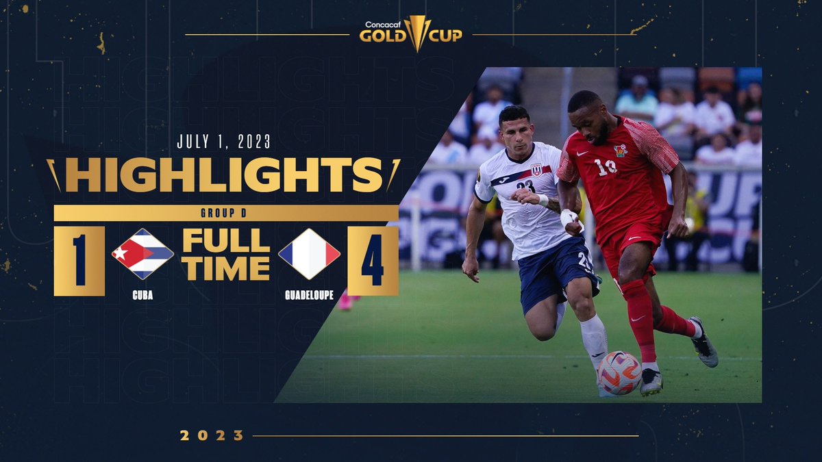 ▶️⚽ Sit back and enjoy the 🤩 highlights of the game between Cuba and LGF! 📺⚽️ 🗒️ For the recap go to 👈 🇨🇺 🆚 🇫🇷 | #GoldCup