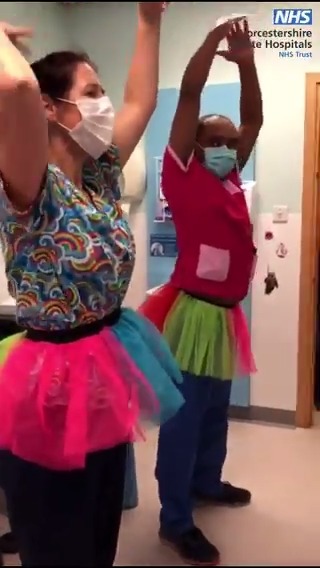 When five-year-old Izzy came to Worcestershire Acute NHS for her chemotherapy, nurses Baylon and Emma surprised her with a special performance after finding out she loved ballet. Thank you to our NHS colleagues who go above and beyond every day. 💙 #ThankYouDay