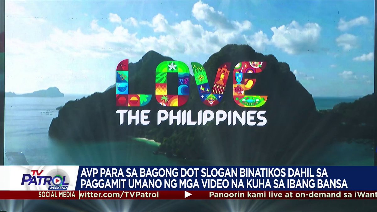 Nag-sorry at inamin ng advertising agency na gumawa ng AVP ng "Love The Philippines" campaign ng Department of Tourism na gumamit ito ng ilang video na hindi orihinal at hindi kuha sa Pilipinas. Tiniyak naman ng DOT na patuloy silang mag-iimbestiga sa harap ng mga batikos.