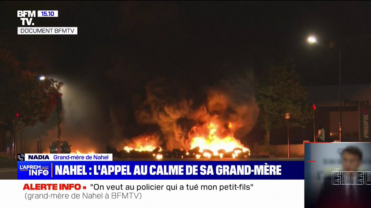 🇫🇷 FLASH - "Arrêtez ! On ne veut pas qu'ils cassent" : la grand-mère de Nahel appelle au calme.