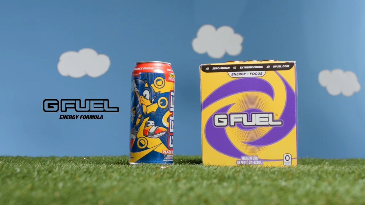 💙 𝗟𝗜𝗞𝗘 + 𝗥𝗧 + 𝗖𝗢𝗠𝗠𝗘𝗡𝗧 "🦔" TO WIN A #SONIC x #GFUEL "𝗣𝗘𝗔𝗖𝗛 𝗥𝗜𝗡𝗚𝗦" 4 PACK OF CANS! 2 winners picked tomorrow bc we GOTTA GO FAST! 📹 Cr: bwashmedia + justin_bowers360 🛒 𝗚𝗘𝗧 𝗬𝗢𝗨𝗥𝗦: