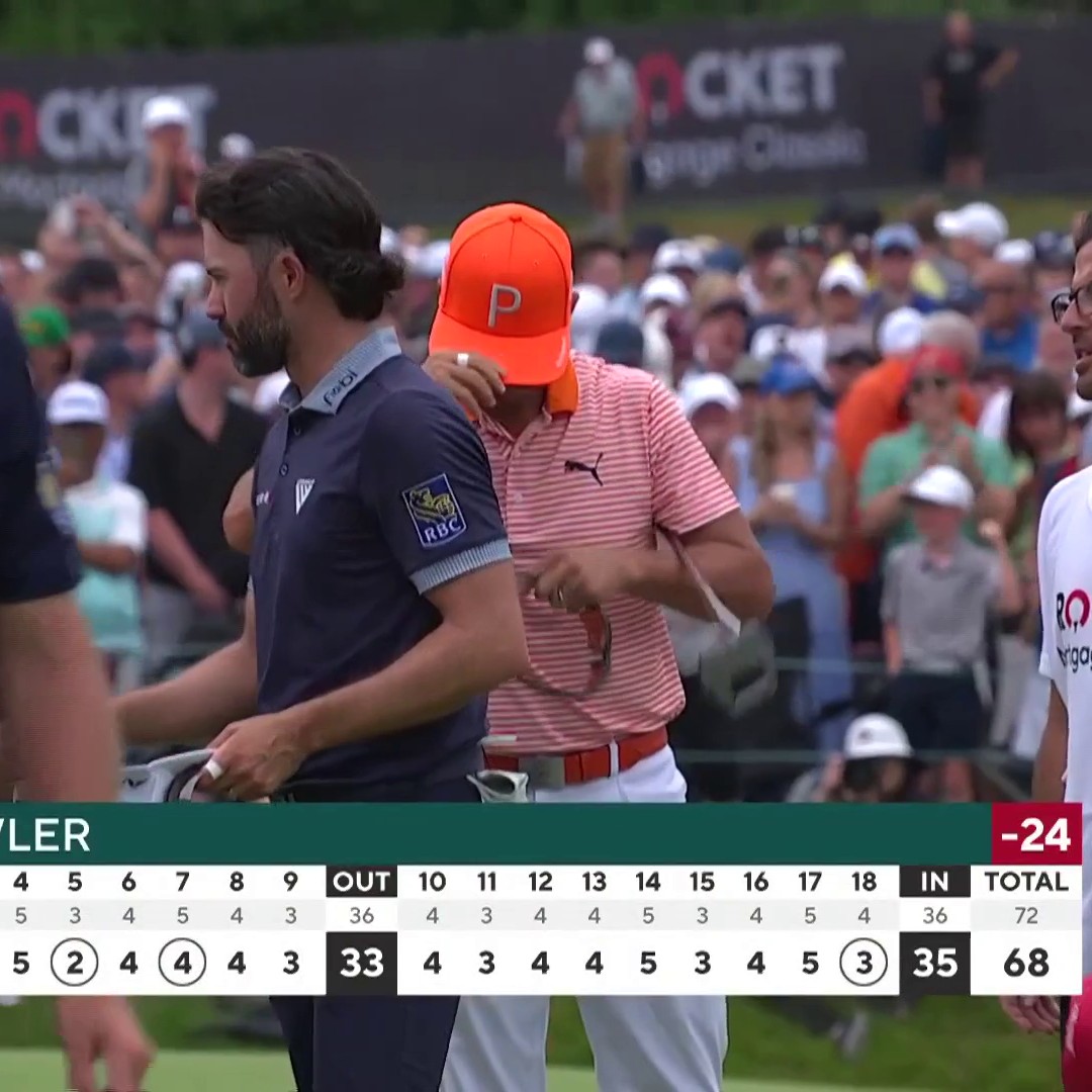 We've got extra golf at the Rocket Classic! Rickie Fowler's birdie putt forces a three-man playoff. 📺 CBS