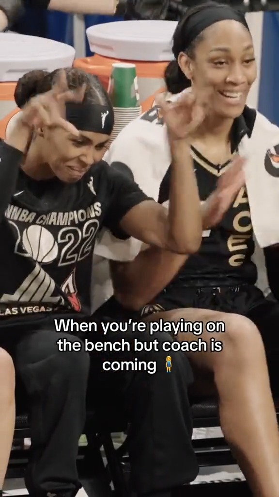 this is a Sydney Colson & A'ja Wilson fan account 🤣🤣 🎥: WNBA
