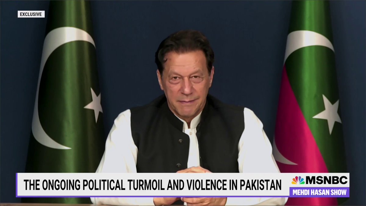 "What's happening right now is a total dismantling of our democracy... we are standing on the edge of darkness." Part 1 of my exclusive MSNBC interview tonight with ex-Pakistani prime minister Imran Khan. The full interview will be on YouTube soon.
