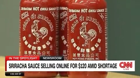 The prolonged shortage of a certain red sauce is making the black market go wild