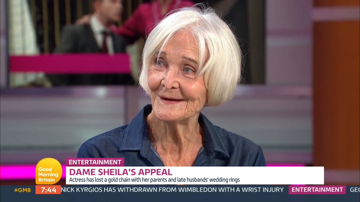 Have you seen this necklace? Dame Sheila Hancock has lost a gold chain with her parents and late husbands' wedding rings on it. She is pleading with anyone who might have seen to contact her - Sheila Hancock News