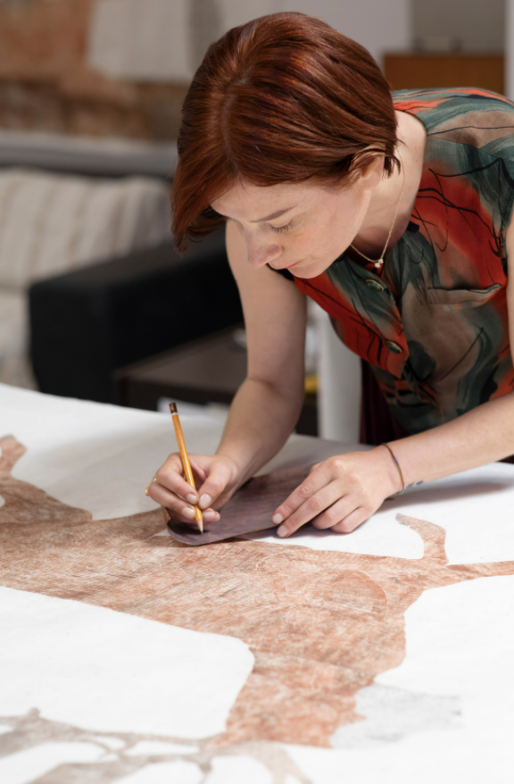 The #DiorCouture Autumn-Winter 2023-2024 by Maria Grazia Chiuri show will be live on Twitter and at 3pm CEST! Here, artist Marta Roberti reveals her work translated as scenographic embroideries by the Chanakya ateliers and School of Craft. © Mélinda Triana