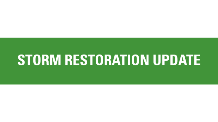 Restoration Update: We’ve safely restored power to 75k customers. It will take some time for final repairs, but 1,000+ teammates are on the ground today, with hundreds more joining the effort later. We greatly appreciate your patience during this challenging time.