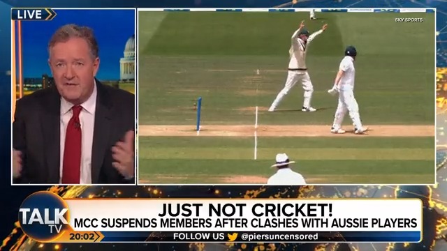 "There are the rules of the game, which Australia clearly followed. "And then there’s the spirit of the game, which Australia ran over with a bulldozer." Piers Morgan reacts to the action in yesterday's Test match at Lord's. Piers Morgan | Talk | #PMU