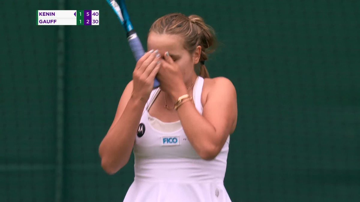 Stunning Sofia 🌟 Qualifier Sofia Kenin prevails in a high-quality battle against fellow American Coco Gauff, 6-4, 4-6, 6-2 🙌 #Wimbledon