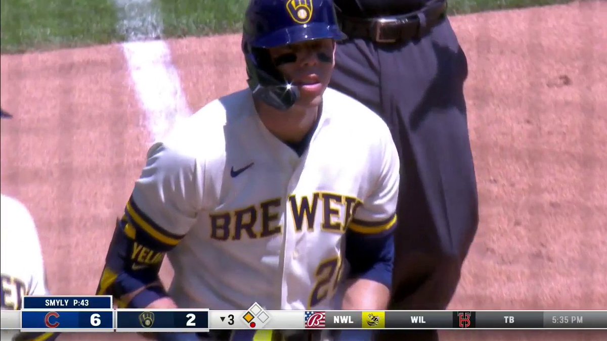 Over his last 32 games, Christian Yelich has 38 hits, 25 walks, and 28 runs scored. Only other times this has occurred in #Brewers history: Christian Yelich (2018) Paul Molitor (1987)
