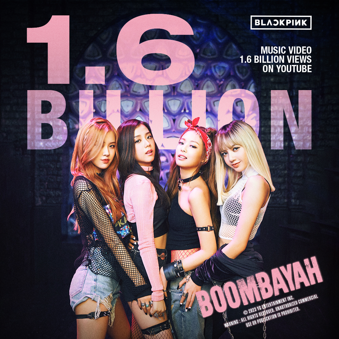 #BLACKPINK '붐바야 (BOOMBAYAH)' M/V HITS 1.6 BILLION VIEWS YouTube BLINKs worldwide, thank you so much! '붐바야 (BOOMBAYAH)' M/V 🎥 #블랙핑크 #BOOMBAYAH #붐바야 #MV #1_6BILLION #YOUTUBE #YG
