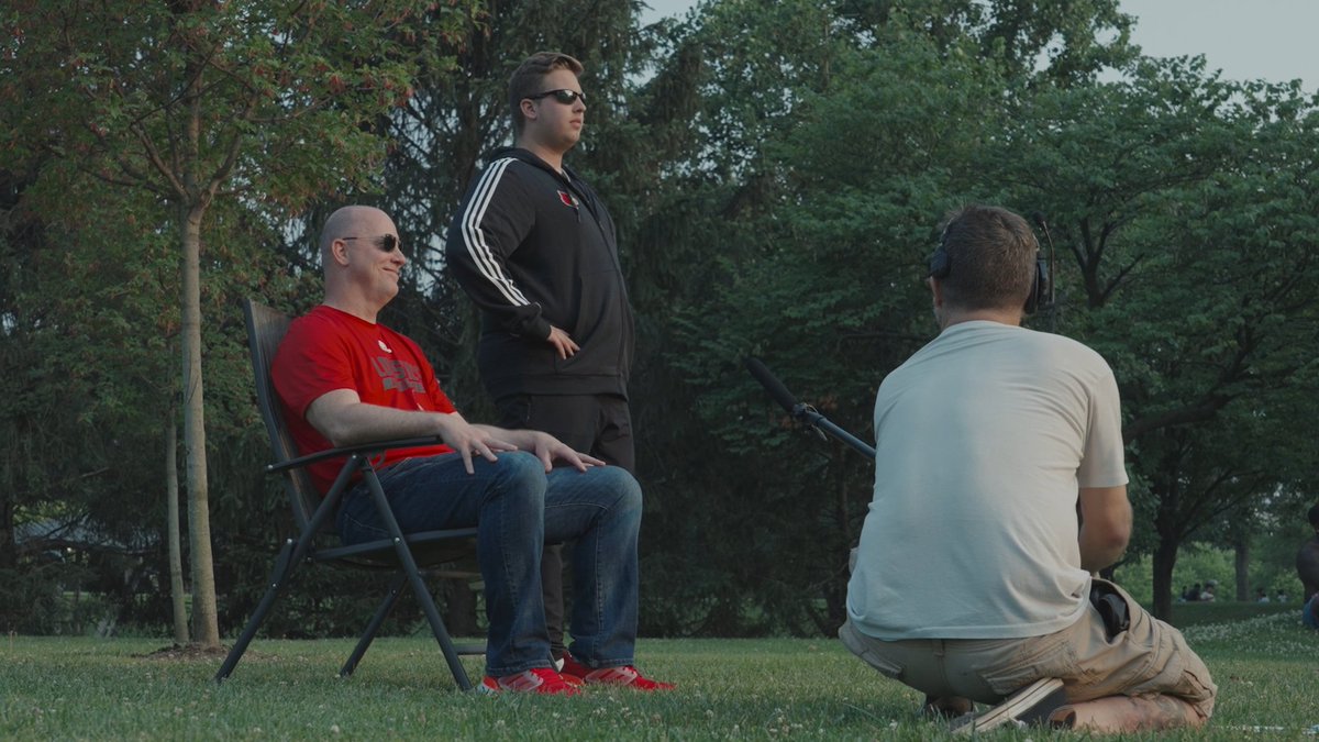 Cleared for takeoff! On set with Louisville Football as they filmed Top Gun: Cardinals. #GoCards
