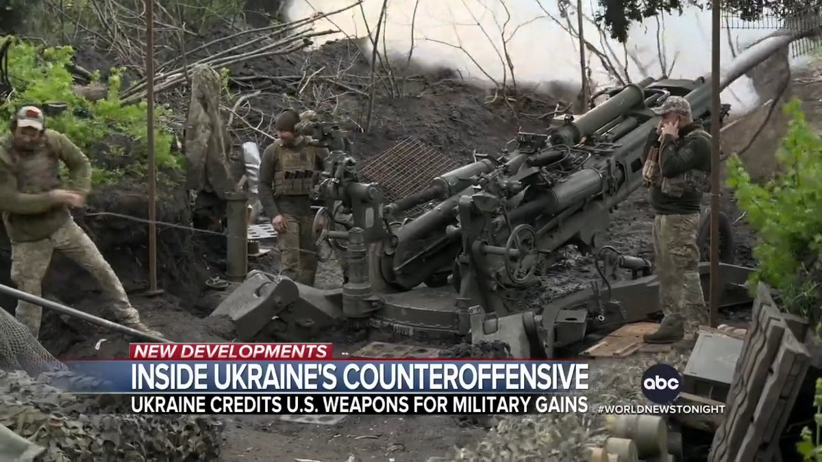 Ukrainian forces are reclaiming more ground in their counteroffensive against Russia and advancing on the southern front, with U.S. weapons and vehicles helping Ukraine push back Russian fighters. Ian Pannell has the details.