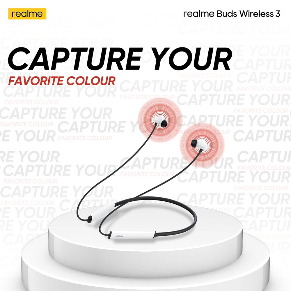 #ContestAlert The style icon #realmeBudsWireless3 comes in a bunch of eye-grabbing colours, but which one did you like the most? Capture your favourite colour and share it with us to win amazing #realme goodies. #ShowOffThatBass For T&amp;C, head here: