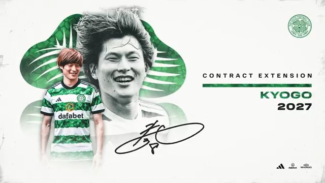 Four more years for Kyogo Furuhashi 古橋 亨梧! 🙆♂️ 🟢 83 appearances ⚽ 54 goals Happy with the news, Celts? 😃💚 #KYOGO2027🍀🇯🇵