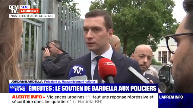 Il faut suspendre les allocations familiales et sociales aux parents de mineurs récidivistes. Il serait absolument inadmissible que les Français qui bossent, les Français qui se lèvent tôt, soient contraints de payer pour des dégâts qu'ils n'ont pas commis. BFM