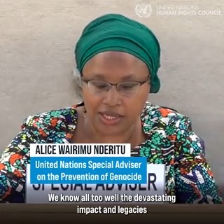 "Genocide is a process that can be prevented." Alice Wairimu Nderitu, Special Adviser of the Secretary-General on the Prevention of Genocide (UN Genocide Prevention), encouraged the United Nations Human Rights Council to continue its efforts in preventing genocide. #HRC53 #Genocide